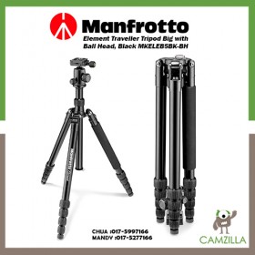 Manfrotto Element Traveller Tripod Big with Ball Head, Black MKELEB5BK-BH